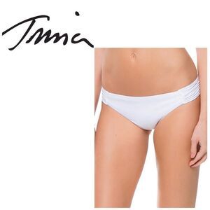 Trina Turk side shirred bikini bottom. NWT